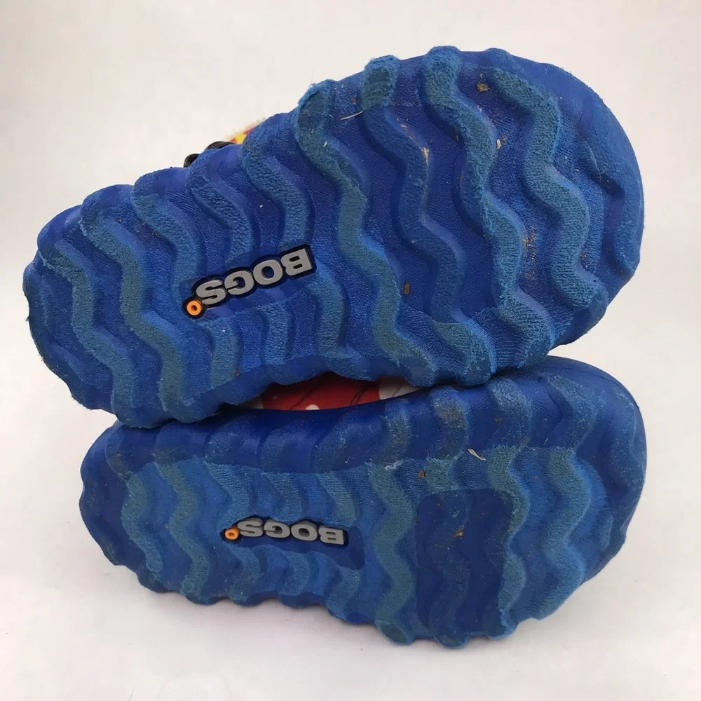 Bogs INFANTS Size 7 Blue Red B-Moc Space Insulated Waterproof Boots Winter Cold